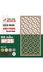 Vách ngăn binh phong gỗ cao cấp BP25