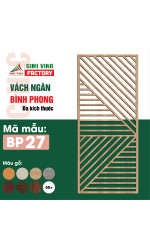 Vách ngăn bình phong gỗ BP27