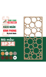 Vách ngăn bình phong gỗ BP34