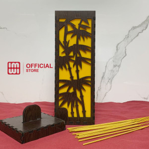 Hộp đựng nhang bằng gỗ cao cấp DCR004