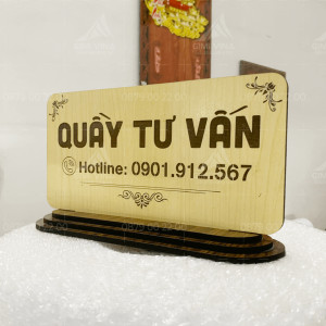 Bảng gỗ để bàn Quầy tư vấn