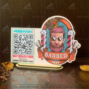 Bảng QR ngân hàng Barber shop