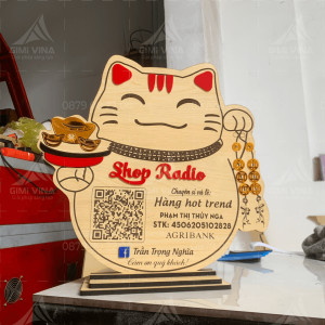 Bảng QR ngân hàng Shop Radio