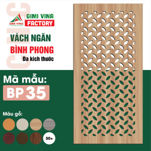 Vách ngăn bình phong gỗ BP35