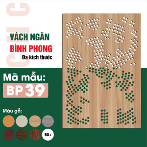Vách ngăn bình phong gỗ BP39