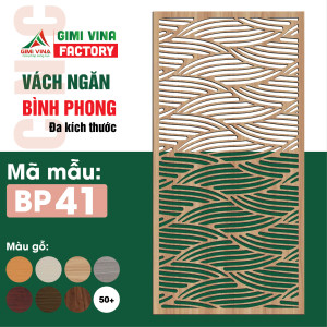 Vách ngăn bình phong gỗ BP41