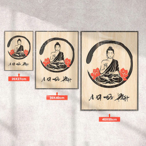 Tranh Phật - tranh gỗ Phật giáo treo tường P03