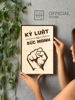 Tranh động lực Kỷ Luật Là Sức Mạnh