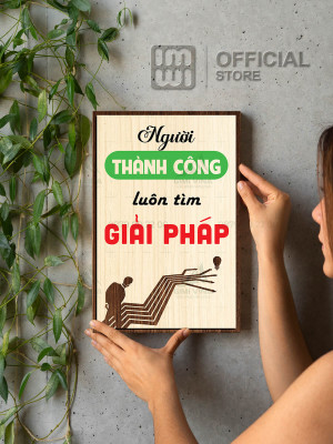 Tranh động lực Người Thành Công Luôn Tìm Giải Pháp