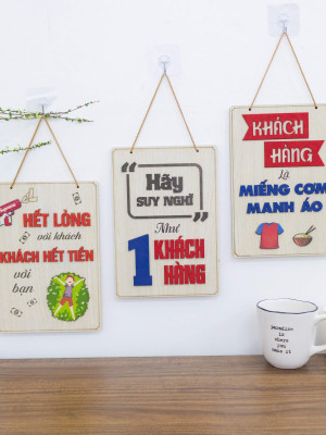 Tranh động lực gỗ treo tường