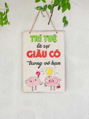 Tranh động lực gỗ trí tuệ là sự giàu có trong vô hạn