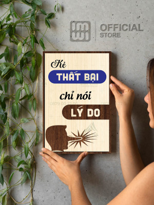 Tranh động lực Kẻ Thất Bại Chỉ Nói Lý Do