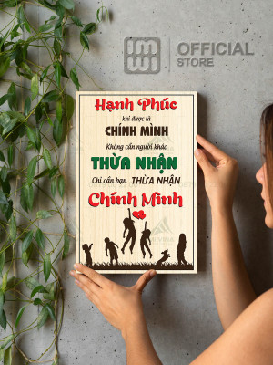 Tranh động lực Hạnh Phúc Khi Được Là Chính Mình