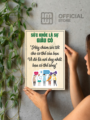 Tranh động lực Sức Khỏe Là Sự Giàu Có