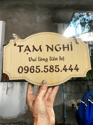 Bảng decor Tạm Nghỉ