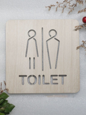 Bảng tolet chỉ dẫn khu vực nhà WC