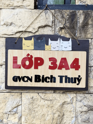 Bảng gỗ lớp học