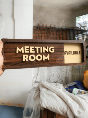 Bảng gỗ trượt treo phòng họp