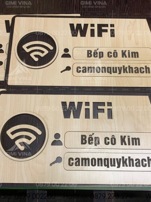Bảng gỗ Wifi