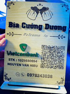 Bảng QR ngân hàng Bia Cường Dương