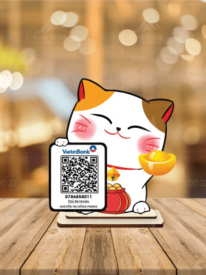 Bảng QR ngân hàng mèo thần tài 