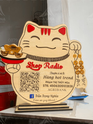 Bảng QR ngân hàng Shop Radio