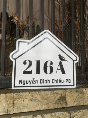 Bảng số nhà mica