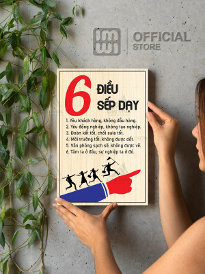 Tranh động lực 6 Điều Sếp Dạy