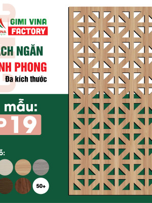 Vách ngăn bình phong gỗ BP19