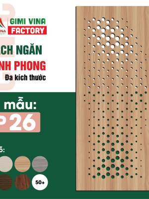 Vách ngăn chia không gian bằng gỗ BP26