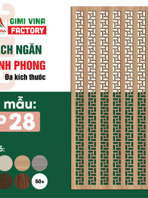 Bình phong vách ngăn gỗ BP28