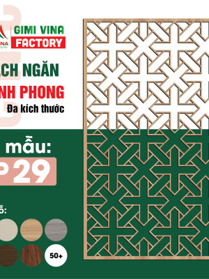 Vách ngăn bình phong gỗ BP29