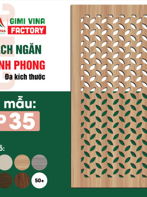 Vách ngăn bình phong gỗ BP35