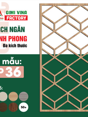 Vách ngăn bình phong gỗ BP36