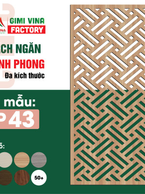 Bình phong trang trí, vách ngăn phòng BP43