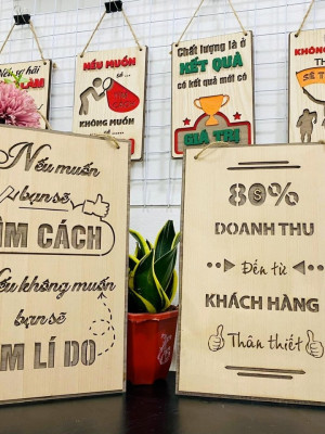 Tranh động lực gỗ treo tường mẫu mới