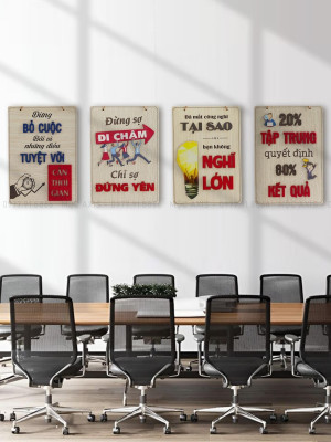 Tranh động lực gỗ Tranh Treo Tường Tạo Động Lực